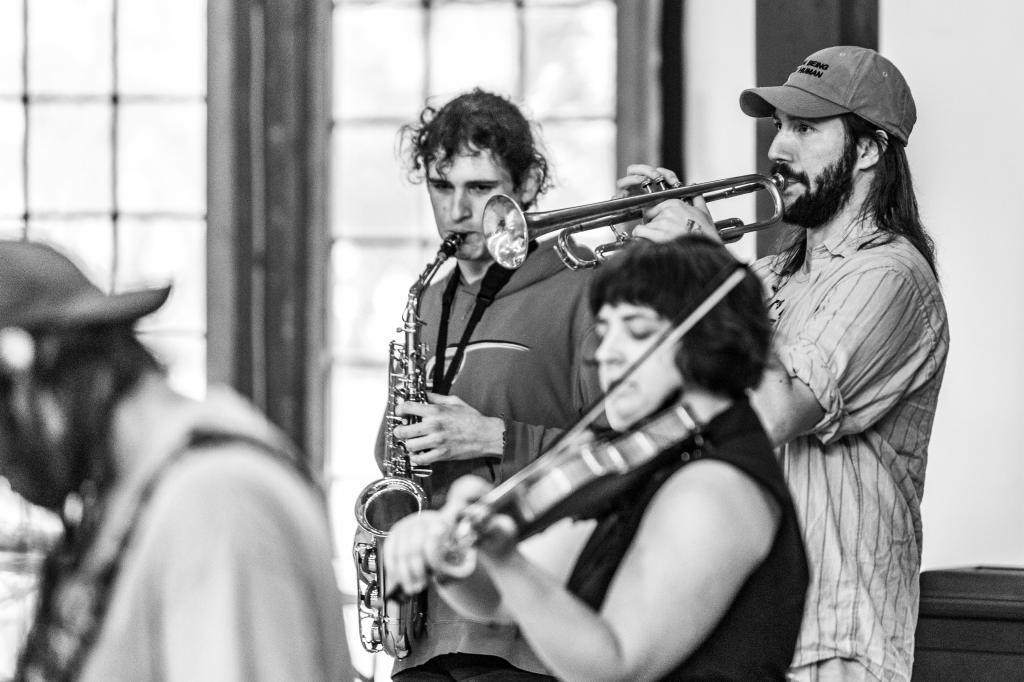 Improv Spaces Ensemble image in black and white